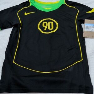 Nike Kids Black and Neon Green Jersey